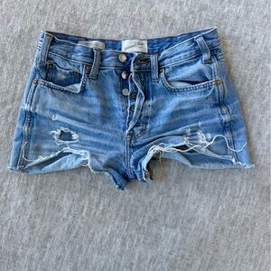 Universal Thread Light Blue Distressed Denim Shorts